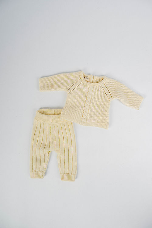 Conjunto Primera Muda Tejida - Lana Merino