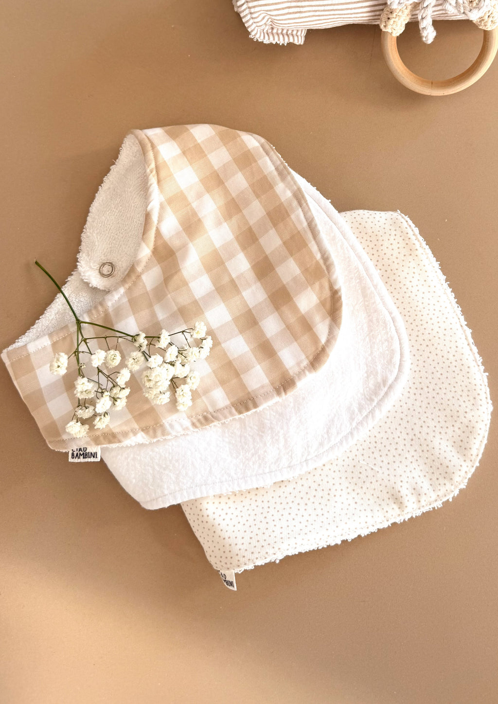 Set 5 (pelota montesori y babero bandana)