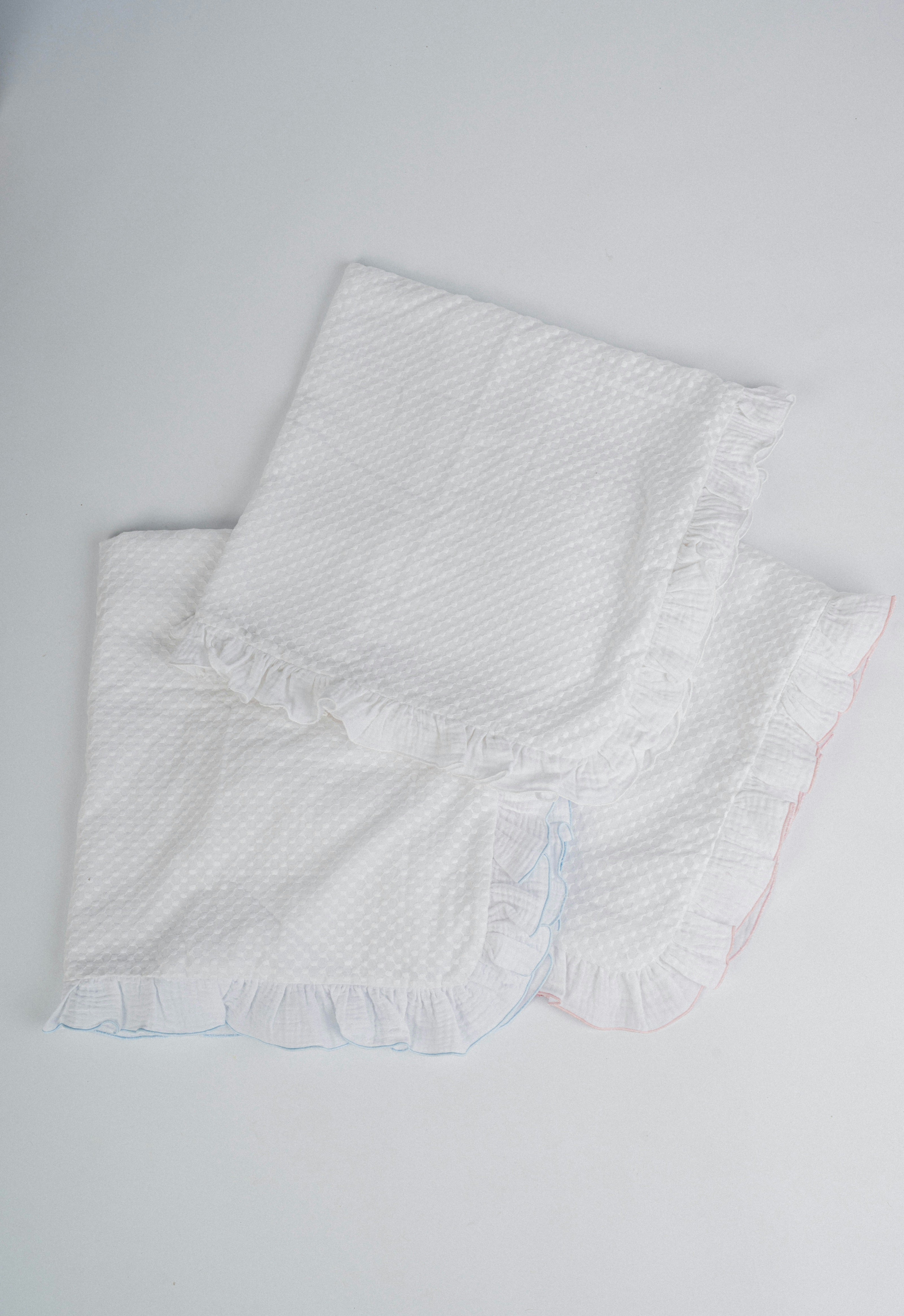 Rebozo de algodón bordado