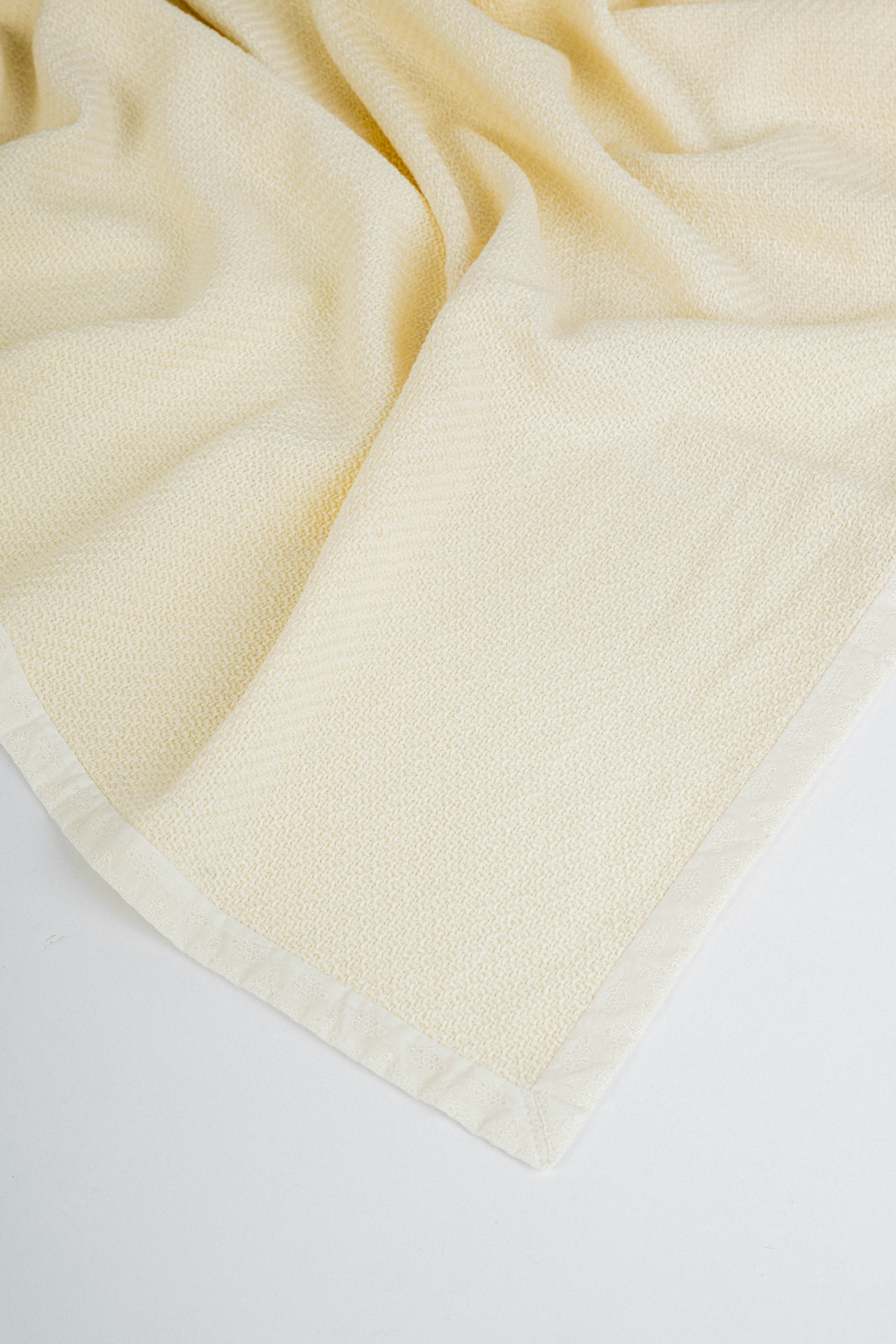 Manta de lana con algodón